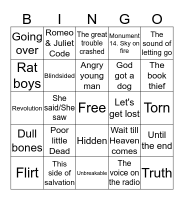 TITLE BOOKS Bingo Card
