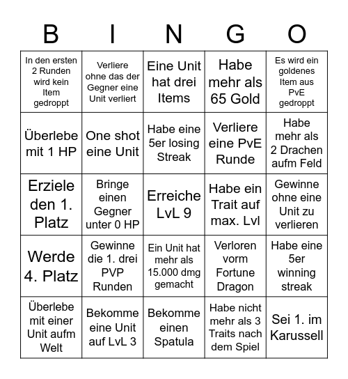 TFT 7.5 german Bingo Card