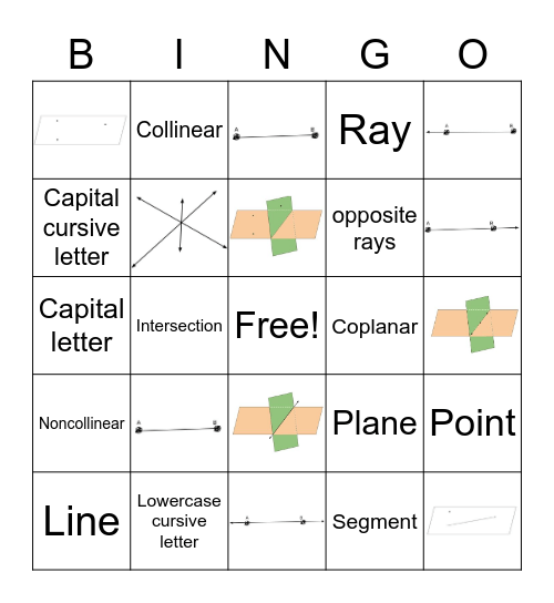 Building Blocks Bingo Card
