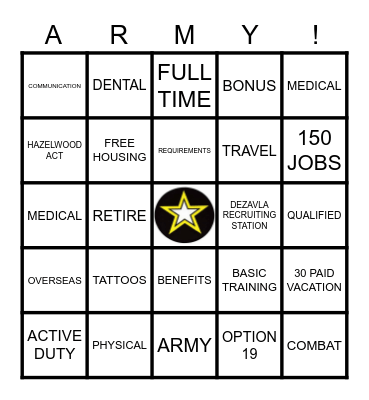 WHATS YOUR WARRIOR? Bingo Card