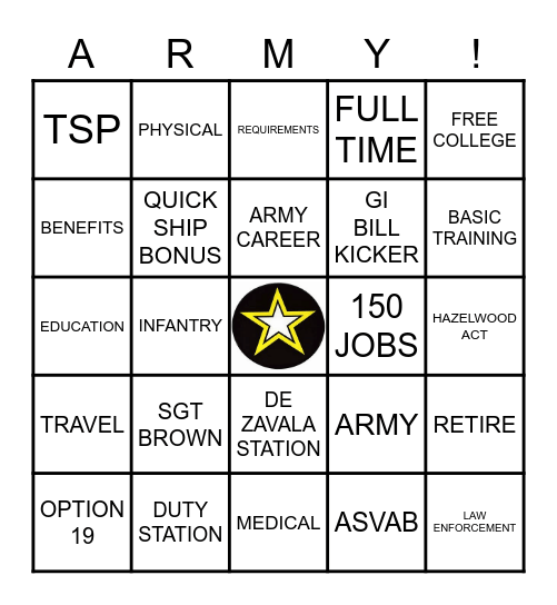 WHATS YOUR WARRIOR? Bingo Card