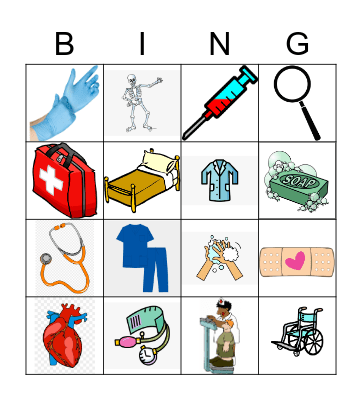 Medical Bingo Card