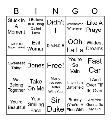Wood-Mill Wedding Bingo Card