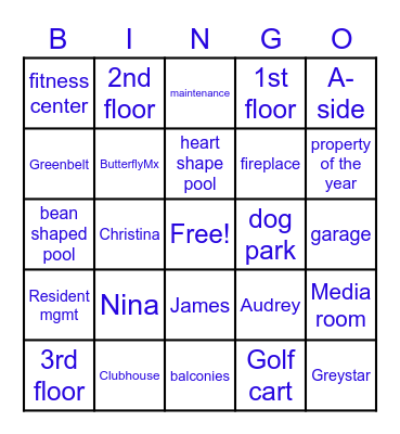 FOLIO Bingo Card