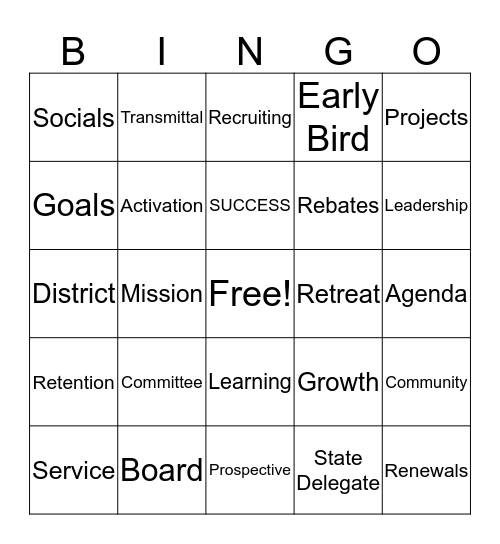 Butterfly Bingo Card