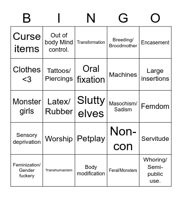 Testing Bingo Card