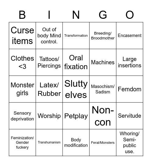Testing Bingo Card