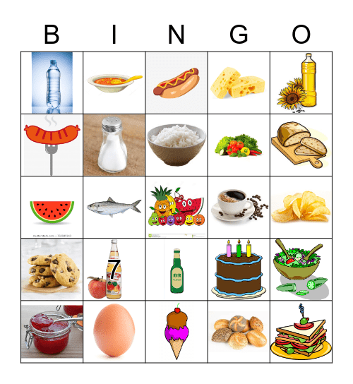 FOOD Bingo Card