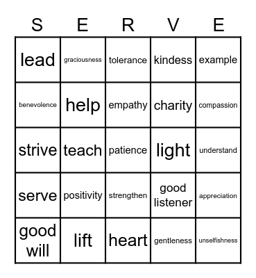 Walk With HIM Bingo Card