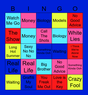 Iona -Rolling Back The Rivers In Time Bingo Card