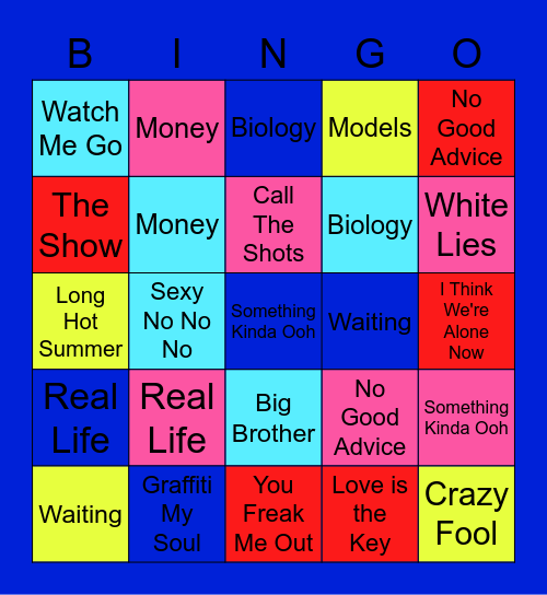 Iona -Rolling Back The Rivers In Time Bingo Card