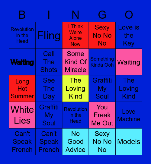 Iona -Rolling Back The Rivers In Time Bingo Card