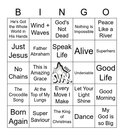 SWAK Bingo! Bingo Card