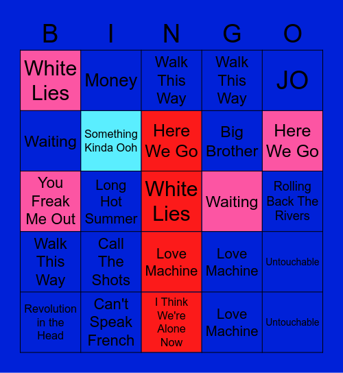 Iona -Rolling Back The Rivers In Time Bingo Card