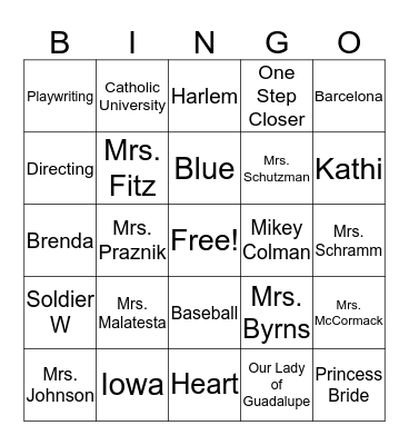 K A N D O Bingo Card
