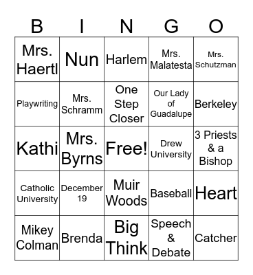 K A N D O  Bingo Card