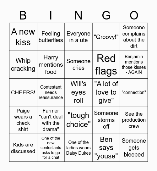 FWAW Bingo Card