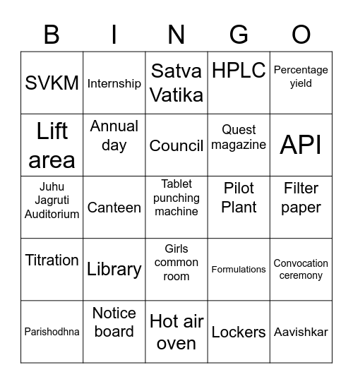 Bingo  5 Bingo Card