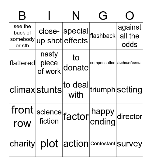 Bingo #1 Bingo Card