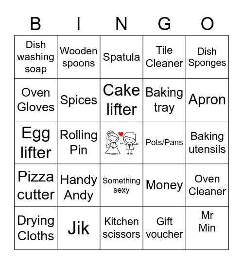 LEANDRI'S BRIDAL SHOWER Bingo Card