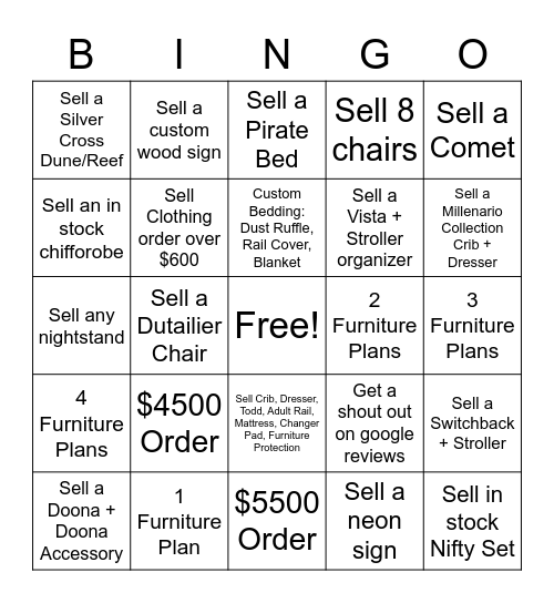 September 2022 Bingo Card