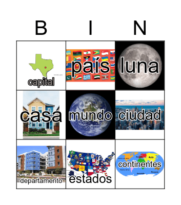 Geografía Bingo Card