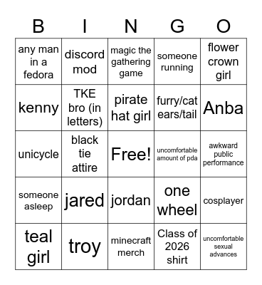famous wpi sightings Bingo Card