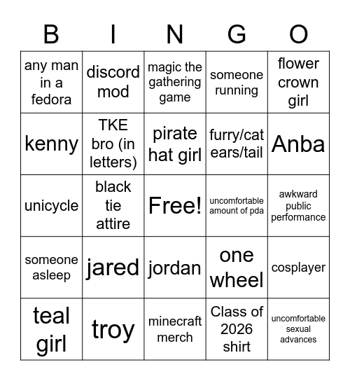 famous wpi sightings Bingo Card