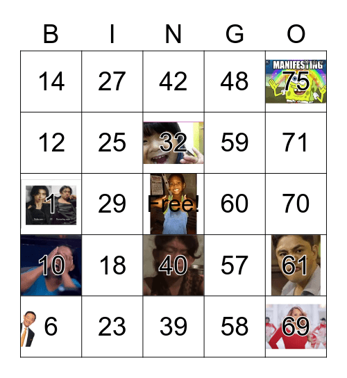 LUCKY Bingo Card