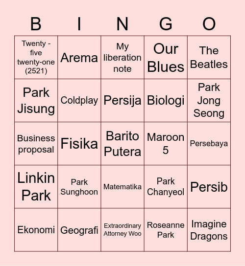Bingo with Karen Bingo Card