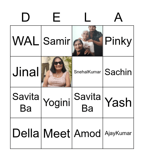 Devila 70 JorDaar Bingo Card