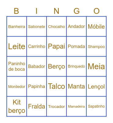 Bingo do Rafa Bingo Card