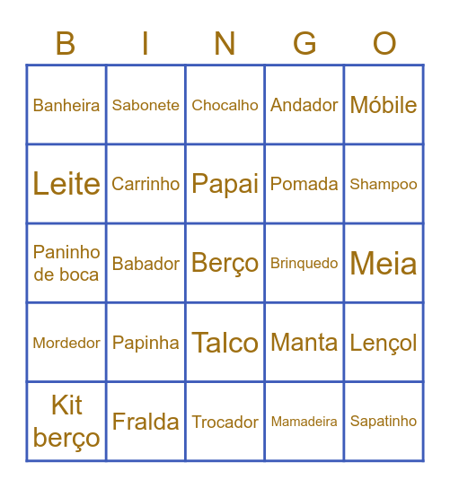 Bingo do Rafa Bingo Card