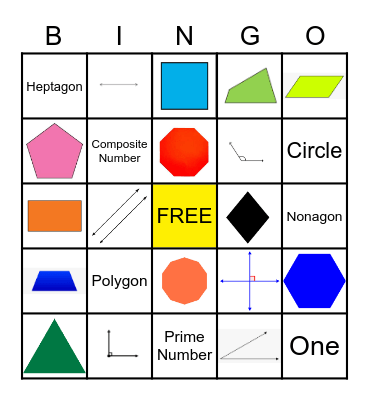 Geometry Bingo Card