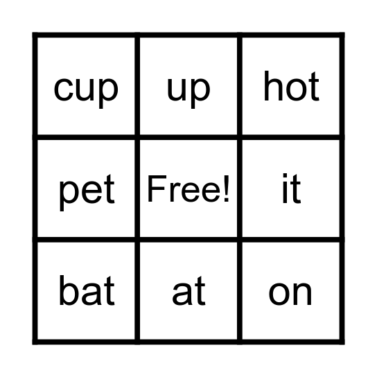 Layer 1 Bingo Card