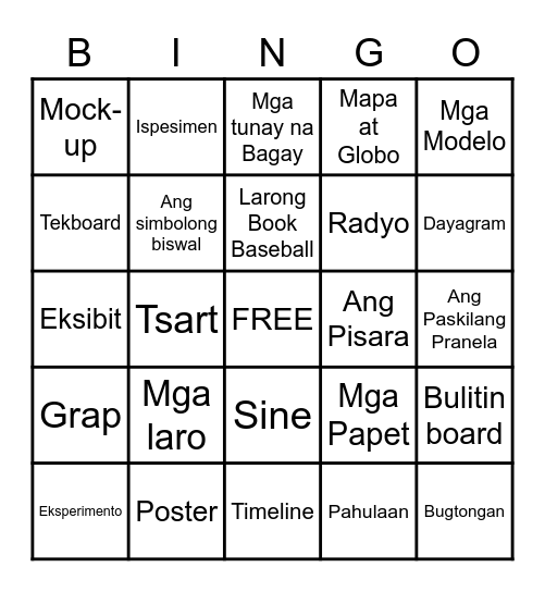 BINGO KA DZAI! Bingo Card