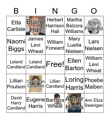 Family Ancestor Bo Bingo Card