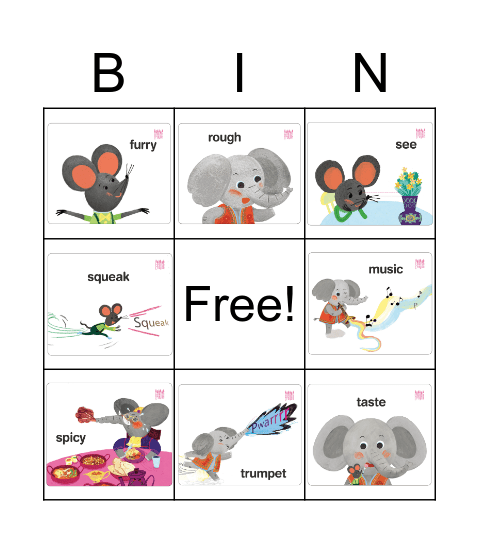 Someone to Play with Bingo Card