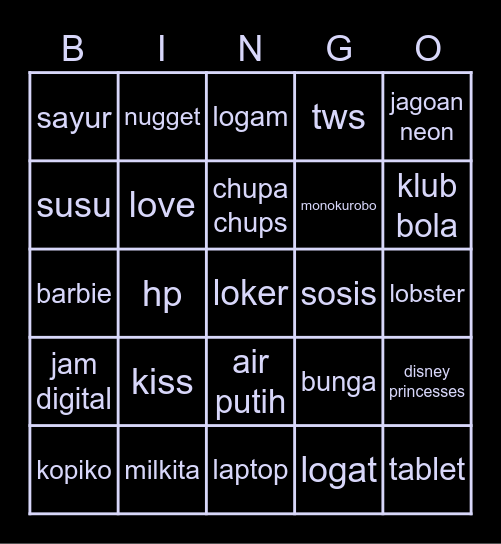 Doyeon’s Bingo Card