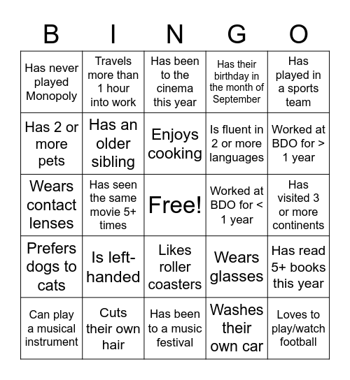 PS bingo! Bingo Card