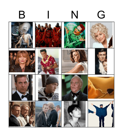 movie theme tunes Bingo Card