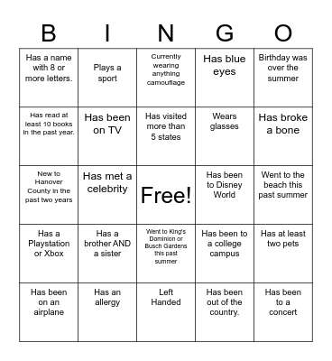 Bulldog Bingo! Bingo Card