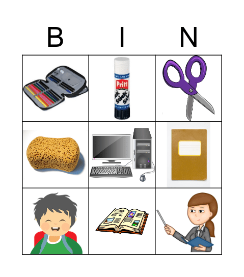 Schule Bingo Card