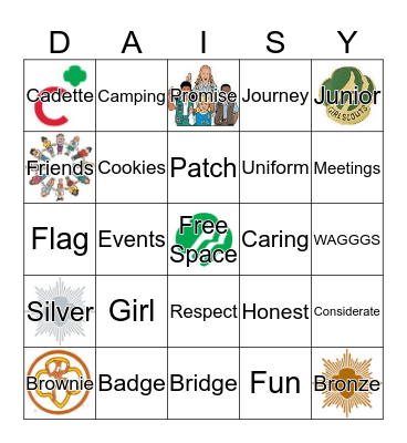 Waterfall Crest 2015 Bingo Card