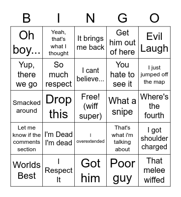 Geekermon Bingo Card