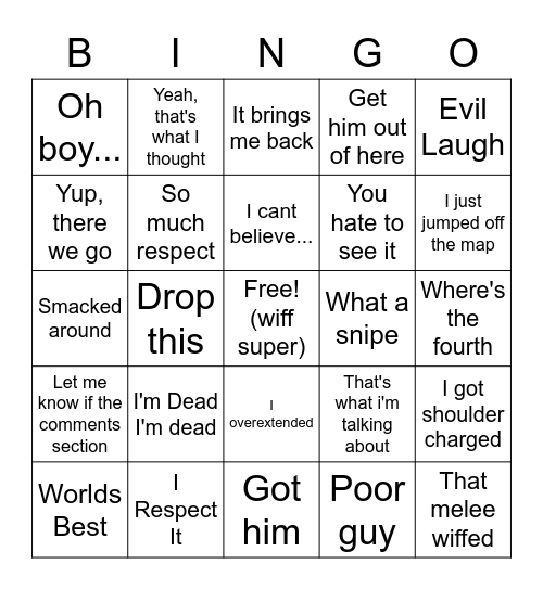 Geekermon Bingo Card