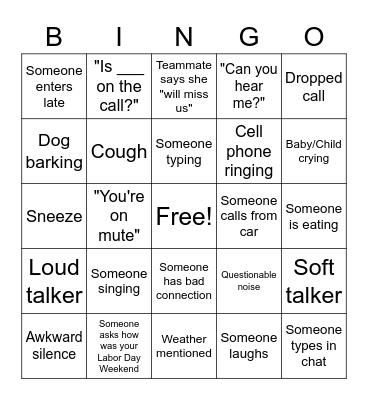 Virtual Farewell Party! Bingo Card