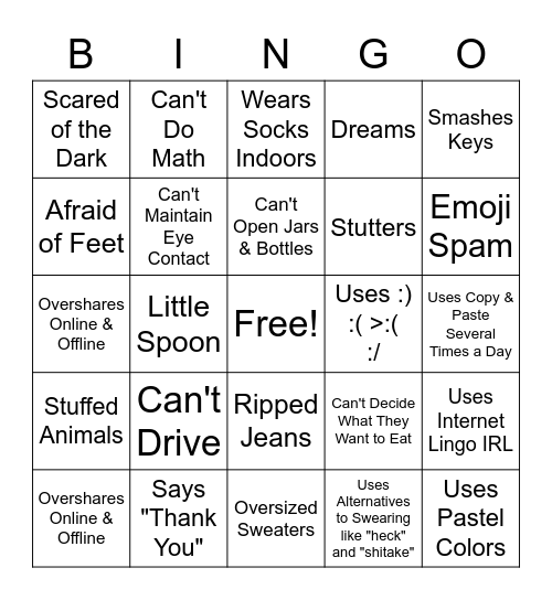 Bottom Bingo Card