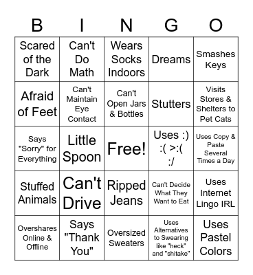 Bottom Bingo Card