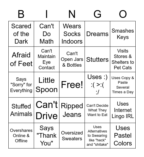 Bottom Bingo Card